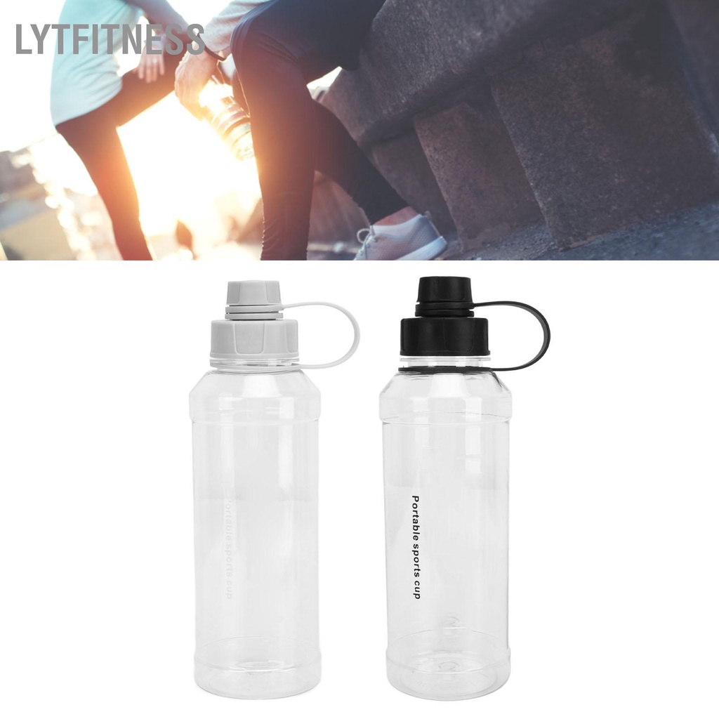 LYTFitness Bình Nước 1000Ml Dung Tích Lớn Tay Cầm Rộng Hợp Nắp Kép Chống Rò Rỉ Miệng Thể Thao Ngoài Trời Cốc