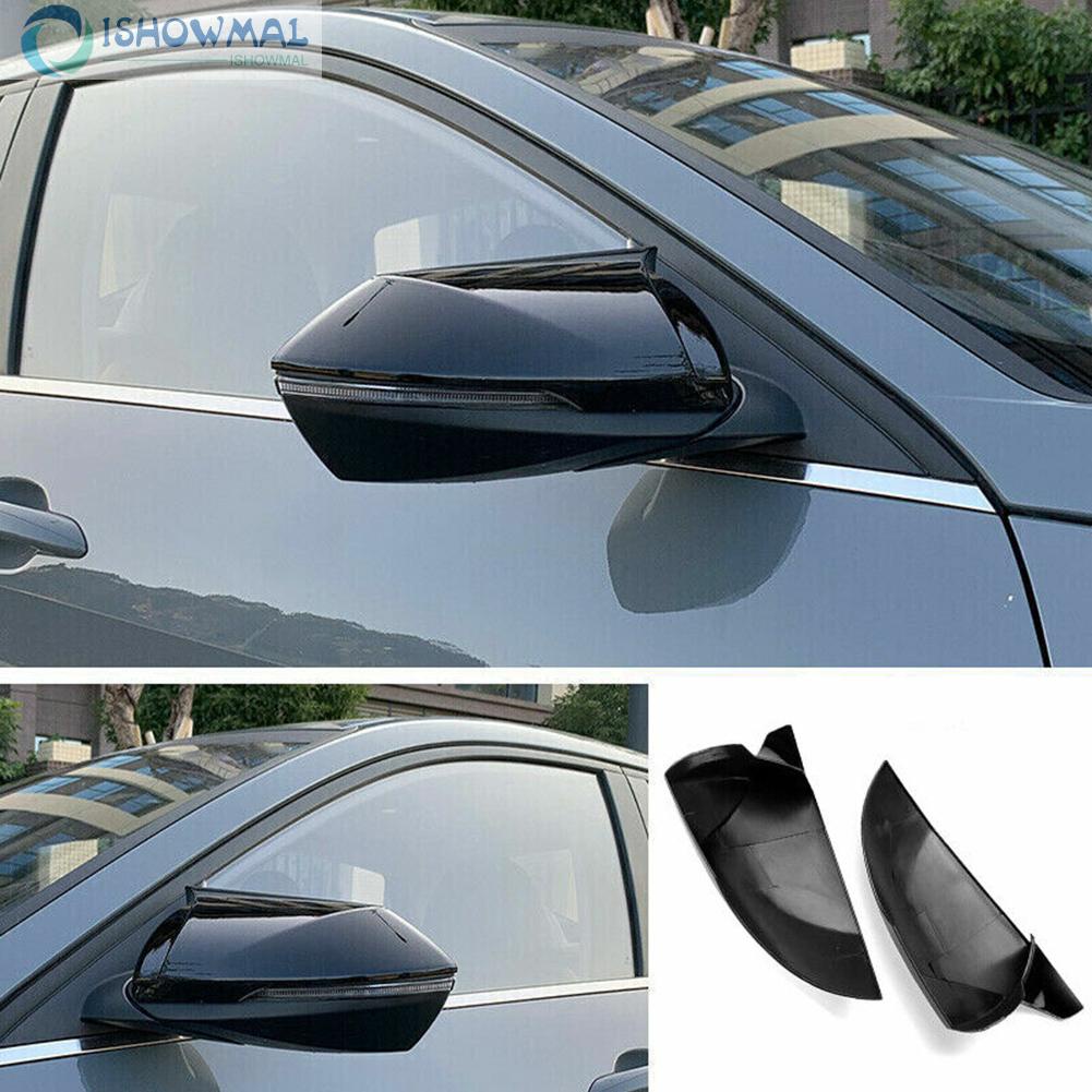 Ốp Gương Chiếu Hậu Màu Đen Bóng Cho Hyundai Elantra 2021 2022