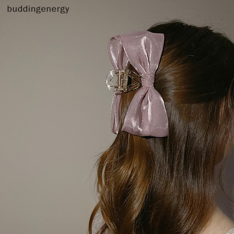 {BUDDI} Kẹp Tóc Hình Nơ Lưới Thanh Lịch Cho Nữ {BUDDI}