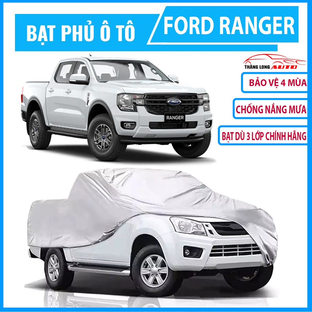 (Ford ranger )Bạt phủ ô tô ,bạt che nắng xe ô tô bán tải Ford ranger bạt phủ ô tô 4, 5và7 chỗ.Bạt chùm xe oto 3 lớp