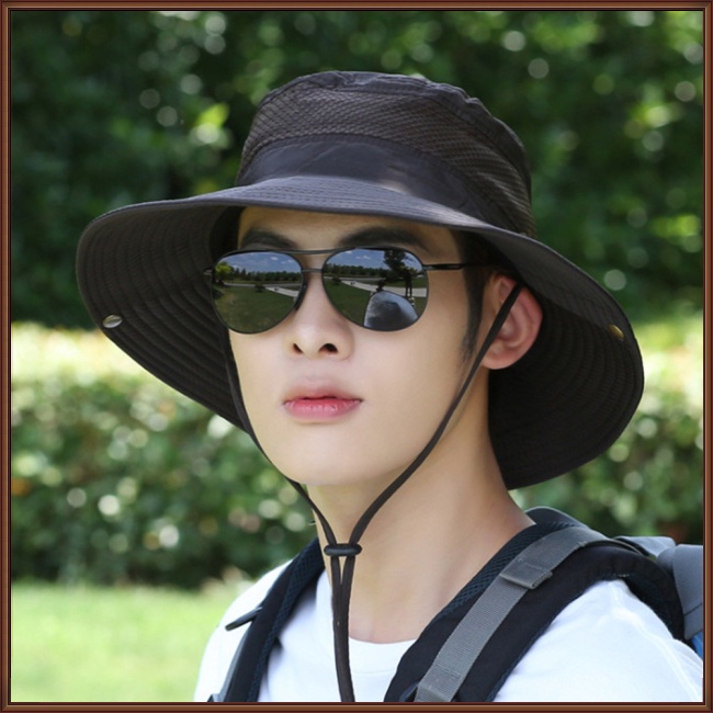 Mũ Tai Bèo Rộng Vành Thoáng Khí Chống Nắng Thời Trang Mùa Hè Cho Nam