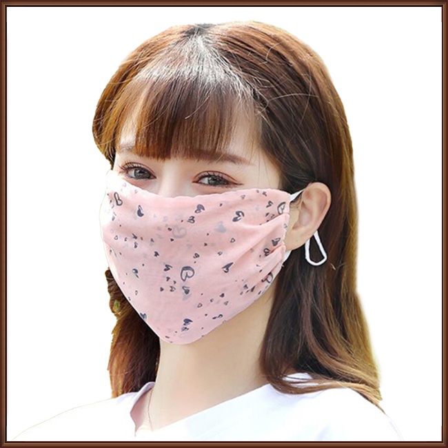 Khẩu Trang Chống Nắng Chống Bụi Thoáng Khí In Họa Tiết Thời Trang Mùa Hè