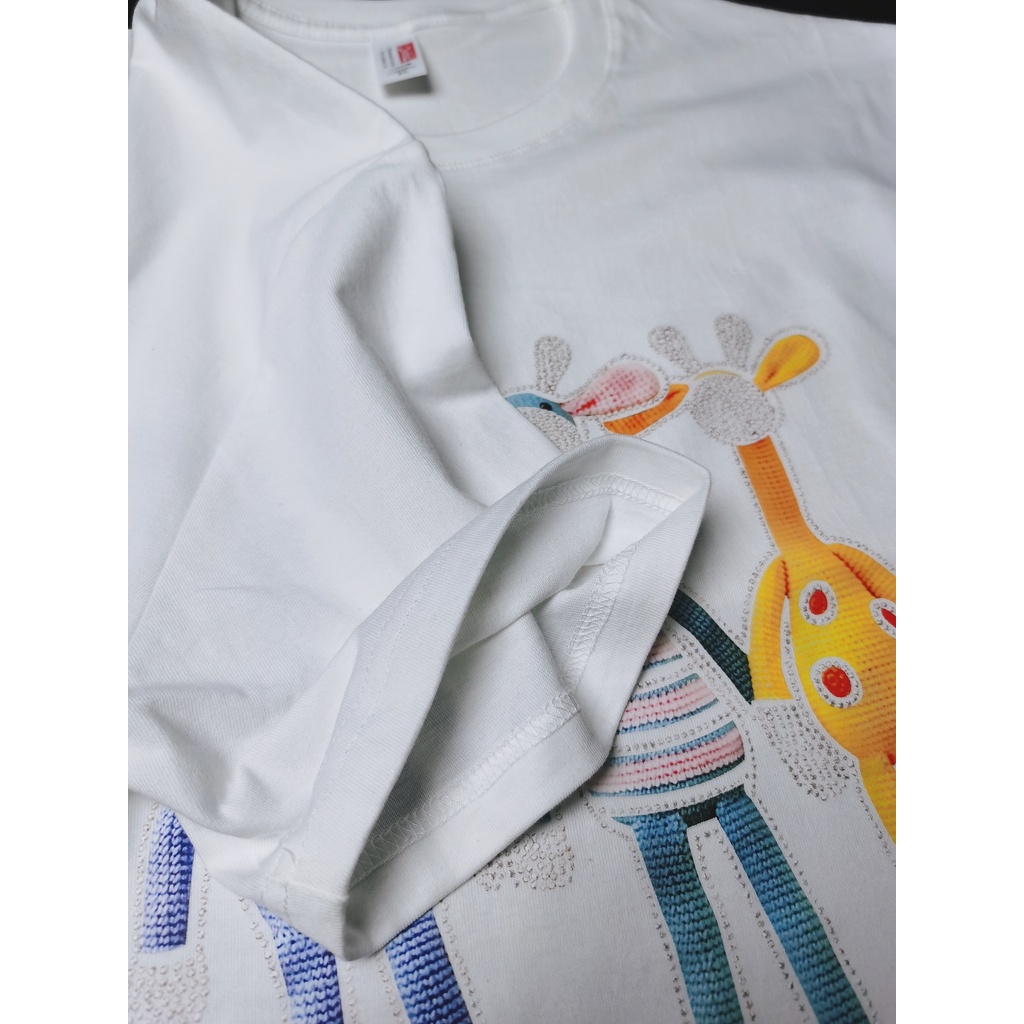 NRVP Áo Thun 100% Cotton Tay Ngắn In Hình Phong Cách Hàn Quốc Mới