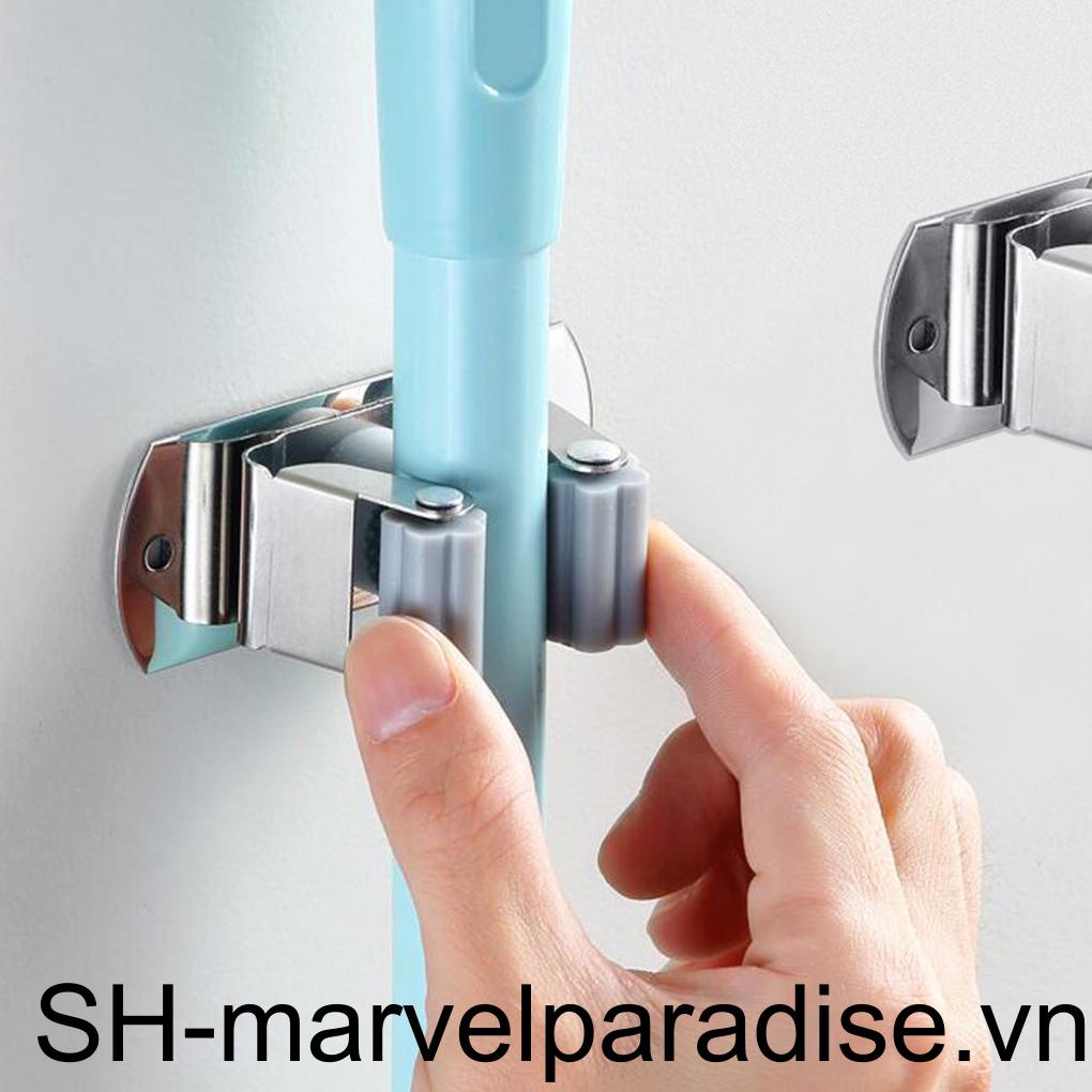 Set 3 Kẹp Cố Định Cần Câu Cá Bằng Thép Không Gỉ Gắn Tường Chống Trượt Cho Nhà Bếp / Văn Phòng