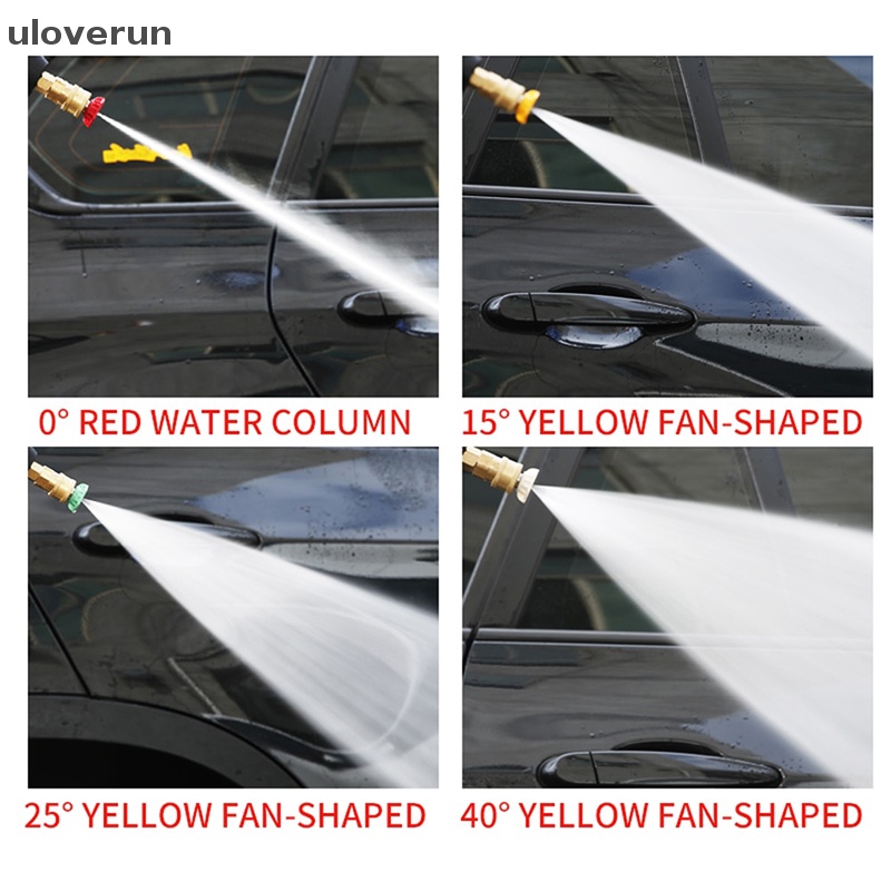 Đầu Vòi Phun Nước Áp Suất Cao 1 / 4 &quot;Inch Fitg Ren 0 15 25 40 Độ Bằng Thép Không Gỉ