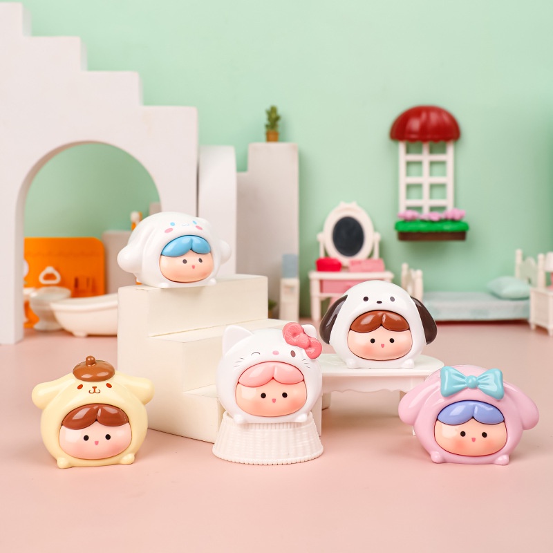 Búp Bê Hạt Nhựa Dễ Thương Sáng Tạo Để Bàn Trang Trí