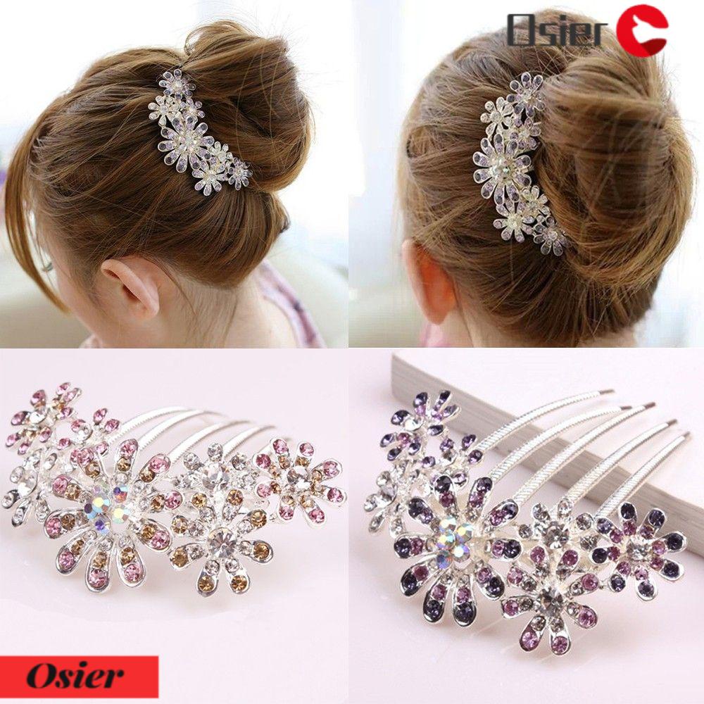 Lược Chải Tóc Trang Sức Mới OSIER1.Hoa Giả Trang Trí Nhà Cửa