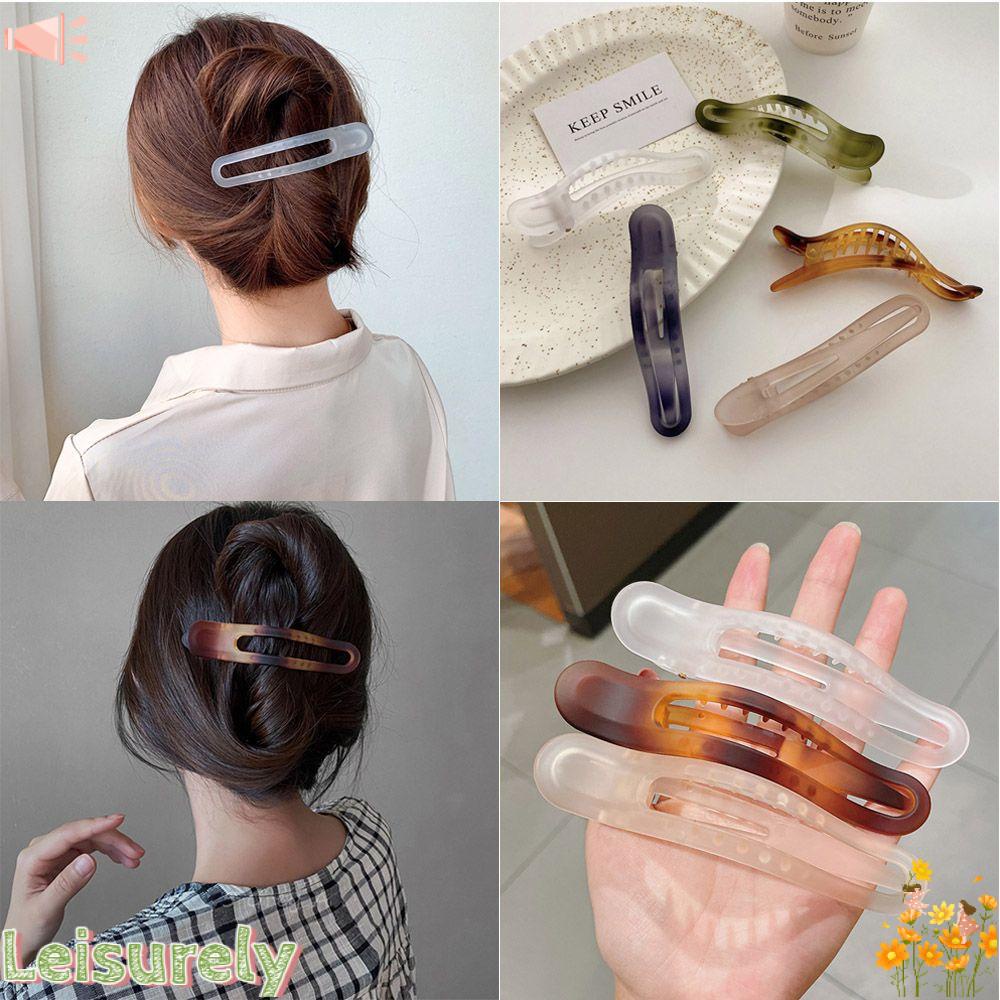 Kẹp Tóc Cỡ Lớn Màu Nhám Xinh Xắn Đáng Yêu