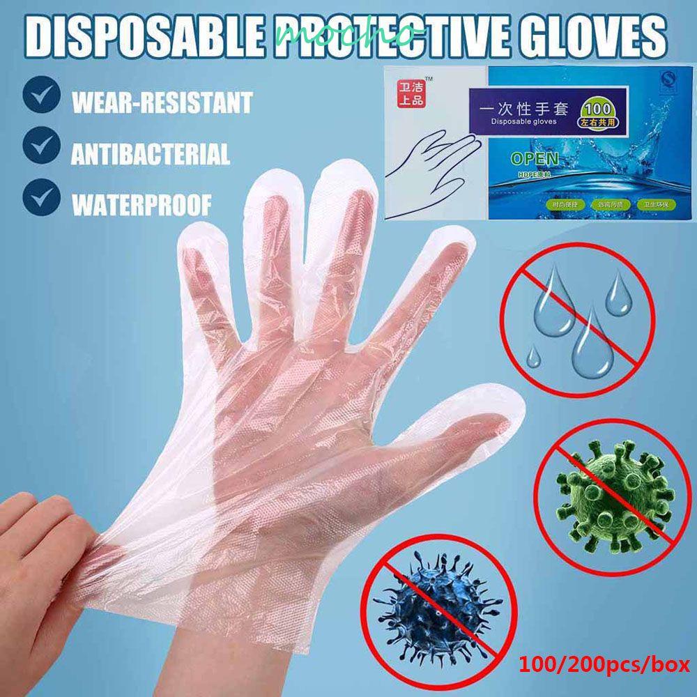 Găng Tay PE Trong Suốt Chống Ô Nhiễm Dùng Một Lần Đa Năng