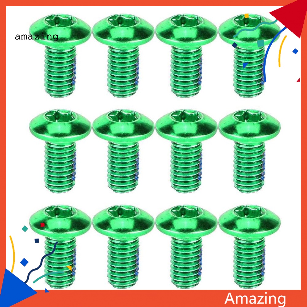 Bộ 12 Ốc Vít M5x11.5 Cho Đĩa Phanh Xe Đạp Địa Hình MTB T25 Torx
