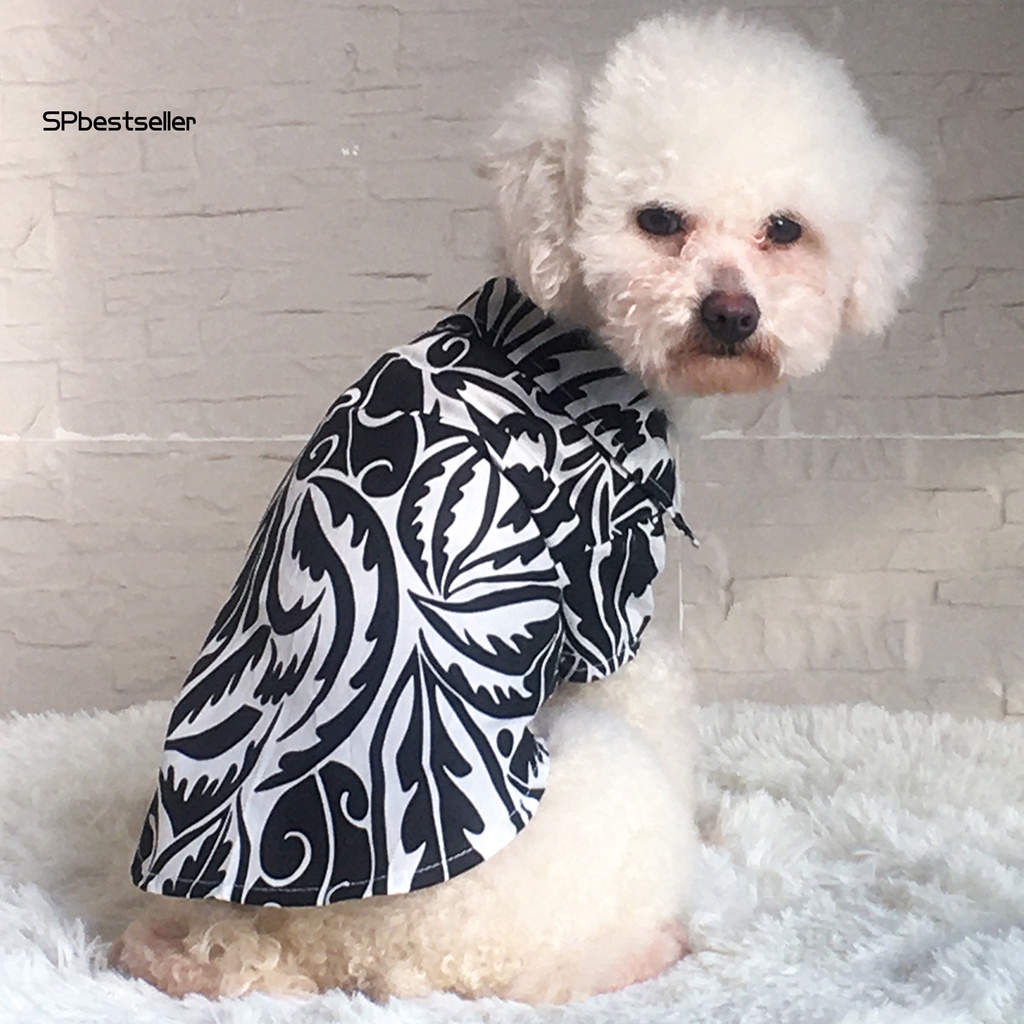 Spbestsellwr Áo Sơ Mi Thoáng Khí Bảo Vệ Da Phong Cách Bãi Biển Mùa Hè Mát Mẻ Dành Cho Thú Cưng