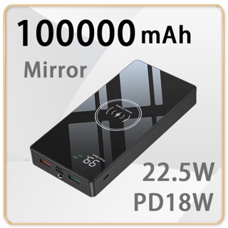 Sạc dự phòng 22.5W 100000mAh Sạc siêu nhanh PD18W 22.5W Ngoại hình ngầu Dễ dàng mang theo khi đi du lịch Sạc không dây