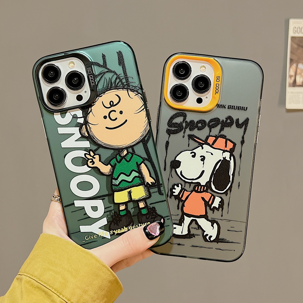 Ốp Điện Thoại TPU Mềm Trong Suốt Họa Tiết Chú Chó Snoopy Dễ Thương Cho iPhone 11 13 12 14 PRO MAX
