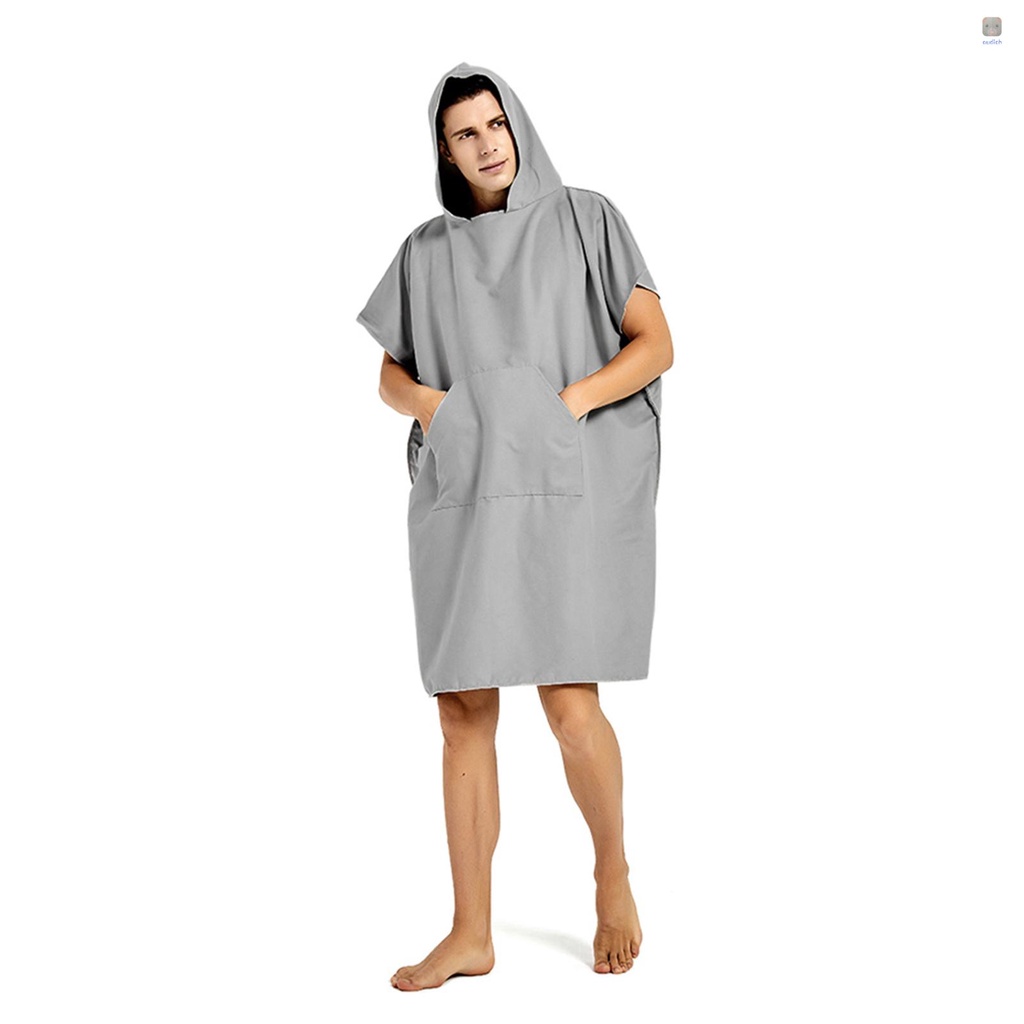 Khăn Tắm Bằng Sợi Micro Nhanh Khô Có Mũ Trùm Đầu Thay Đổi Được Cho Hoạt Động Thể Thao Ngoài Trời