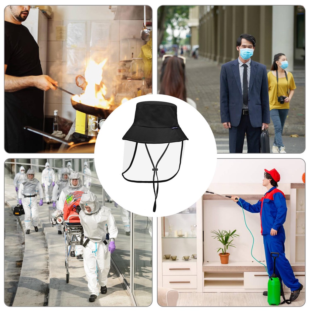 Mũ Bảo Vệ Toàn Bộ Khuôn Mặt Trong Suốt Tháo Rời Được Dành Cho Nam Nữ / Cắm Trại /