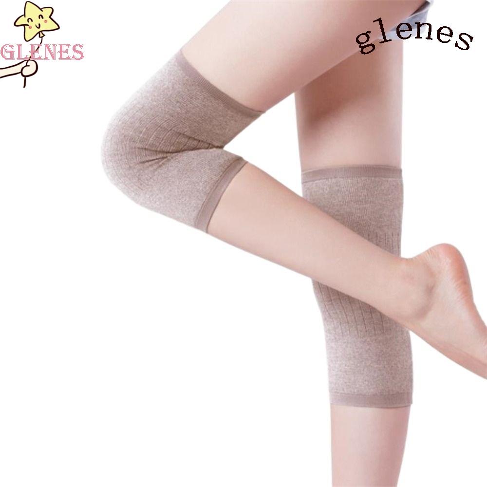 Miếng Đệm Đầu Gối Giữ Ấm Chân Chất Liệu Cashmere Dày Dặn Co Giãn Ba Màu Tùy Chọn Hỗ Trợ Chạy Bộ / Đạp Xe