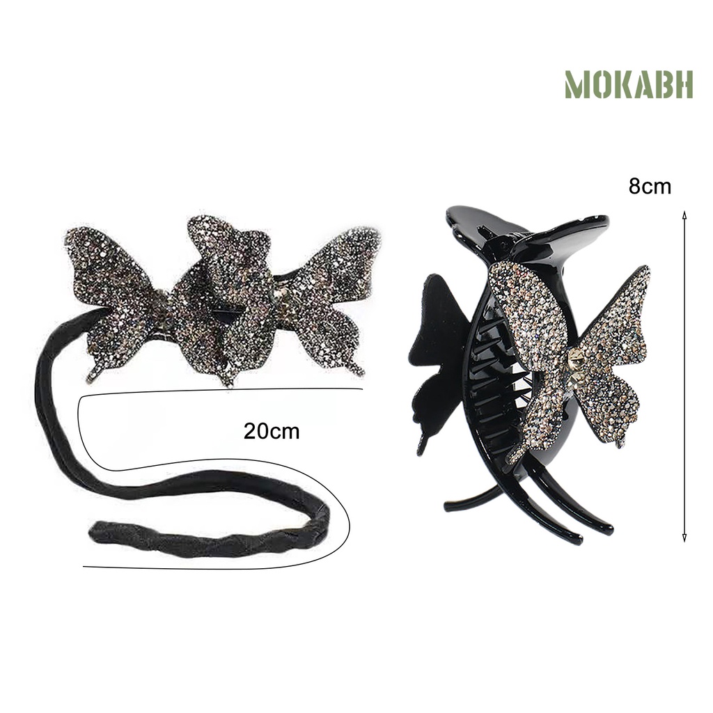 Kẹp Tóc Hình Bướm Lấp Lánh Thời Trang Cho Nữ