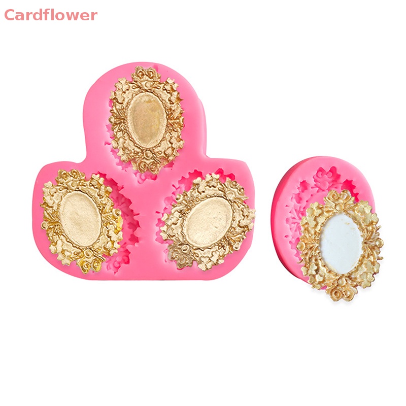 < Cardflower > Khuôn Silicon Làm Khung Ảnh Cổ Điển Phù Hợp Cho Trang Trí Bánh Sô Cô La / Đất Sét Polymer