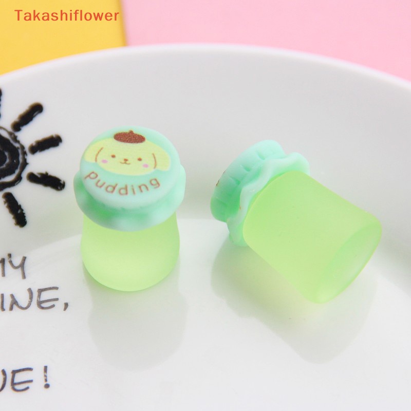 Set 10 Mô Hình Chai Nước 3D Mini Bằng Nhựa Resin Dùng Trang Trí Điện Thoại DIY