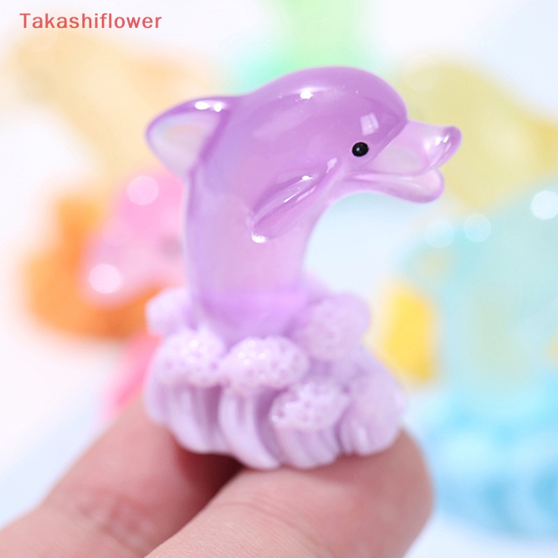 1 Mô Hình Cá Heo Phun Nước Ba Chiều Phát Sáng Trang Trí Nhà Búp Bê