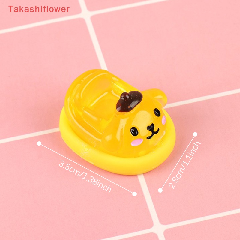 (Takashiflower) Phụ Kiện Kẹp Tóc Hoạt Hình Bằng Nhựa Resin Pochacco Cinnamoroll Kuromi Hoạt Hình Kawaii Diy