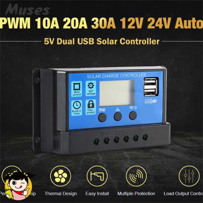 Bộ Điều Khiển Sạc Pin Năng Lượng Mặt Trời 10a 20a 30a 40a 50a 60a 70a 80a 90a 100a