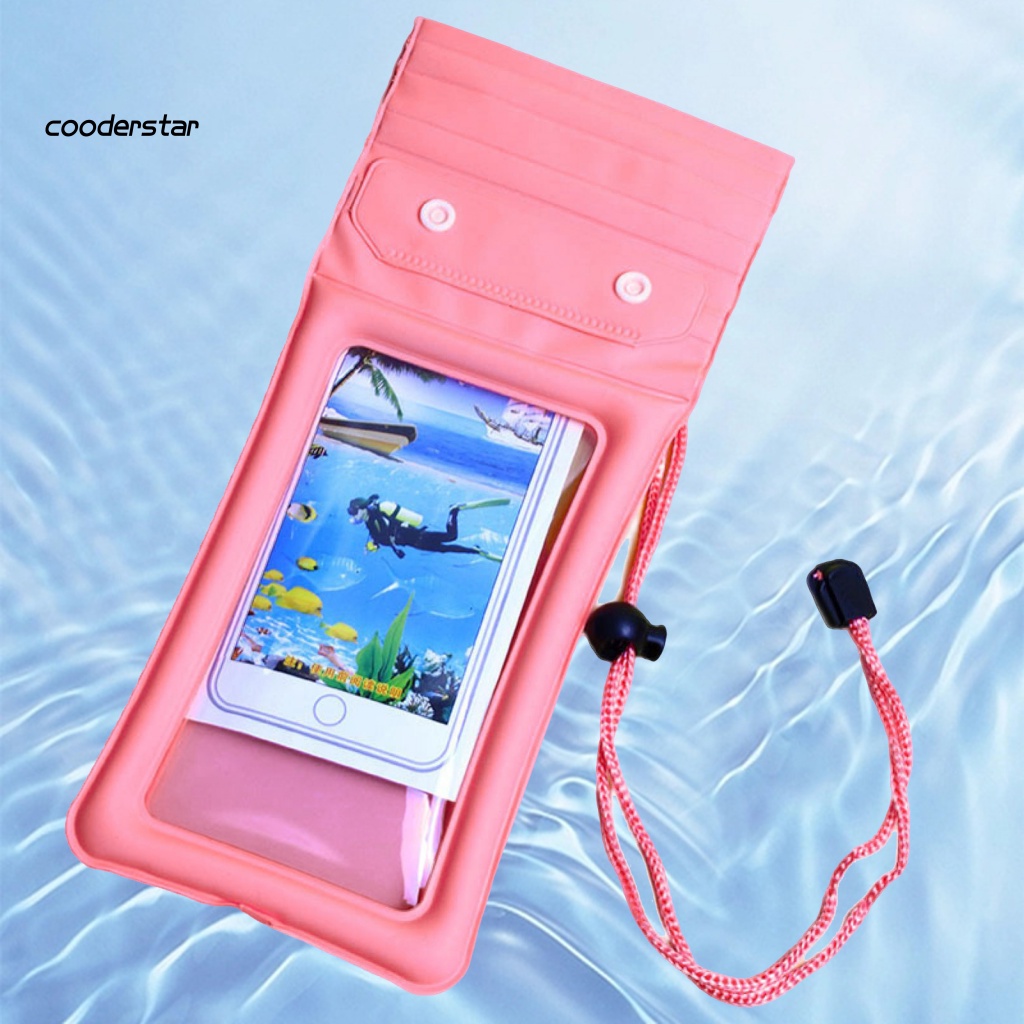 Túi Đựng Điện Thoại Di Động Trong Suốt Có Khóa An Toàn Dưới Nước