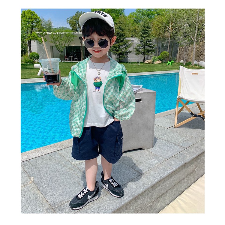 Áo Khoác Chống Nắng Mỏng Nhẹ Thoáng Khí Thời Trang Mùa Hè Cho Bé Trai