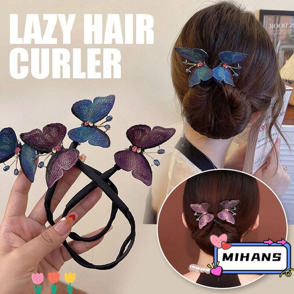 Dây Buộc Tóc Thêu Hình Bướm Xinh Xắn Chất Lượng Cao
