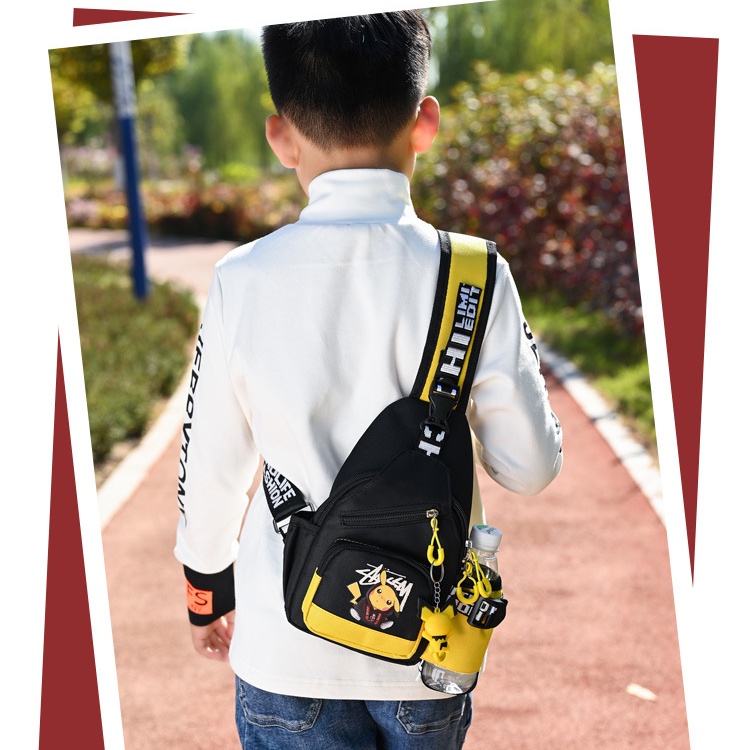 Túi Đeo Chéo Ngực / Đeo Trước Ngực In Hình Pokemon Go Phong Cách Thể Thao Cho Nam Và Nữ