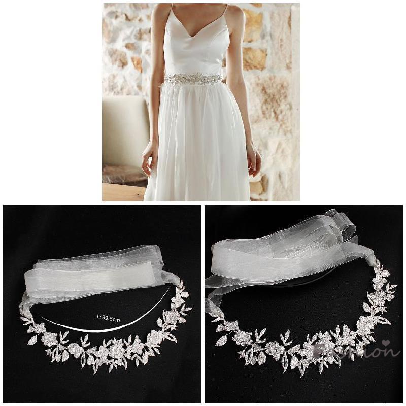 Thắt Lưng Hợp Kim Đính Đá Sang Trọng Cho Cô Dâu Phù Dâu