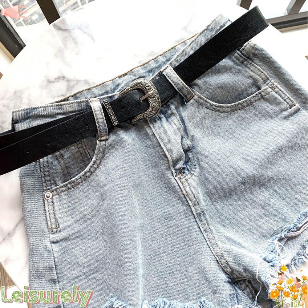 Thắt Lưng Da PU Có Khóa Cài Điều Chỉnh Được Thời Trang Cho Nữ