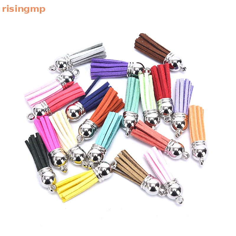 Set 20 Mặt Dây Chuyền Bằng Da Phối Tua Rua DIY