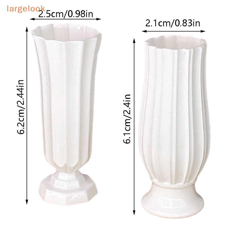 Bình Hoa Mini Bằng Nhựa Resin Tỷ Lệ 1 / 6 Dùng Trang Trí Nhà Búp Bê