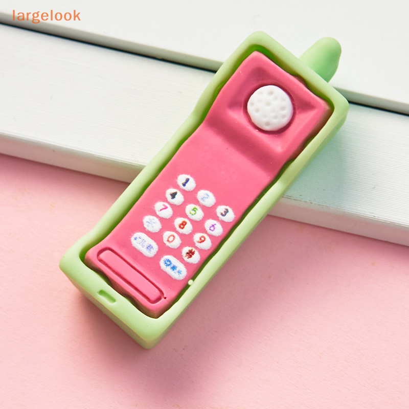 [Biglook] 2 Mô Hình Điện Thoại Di Động Cổ Điển Trang Trí Nội Thất Nhà Búp Bê