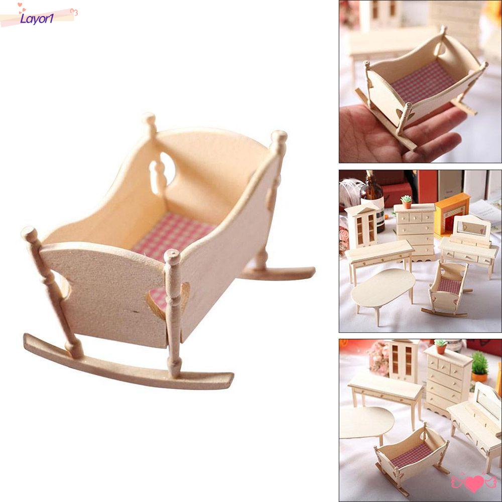 Layor1 Mô Hình Phòng Ngủ Mini Trang Trí Nhà Búp Bê DIY