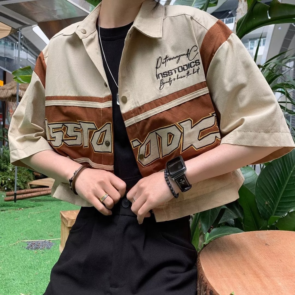 Áo Khoác Bóng Chày Cài Nút Có Thể Tháo Rời Thời Trang Phong Cách Hàn Quốc