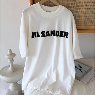 Mới JIL Sander Yingcaier Cùng Phong Cách Áo Thun Bán Chạy Cotton Nguyên Chất Unisex Áo Thun Ngắn Tay