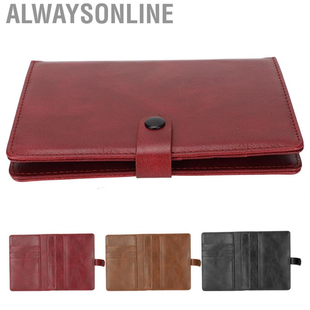 Alwaysonline Passport Holder PU Leather Multifunctional Large  Portable Wallet Cover for Business Trips and Travels hot sale