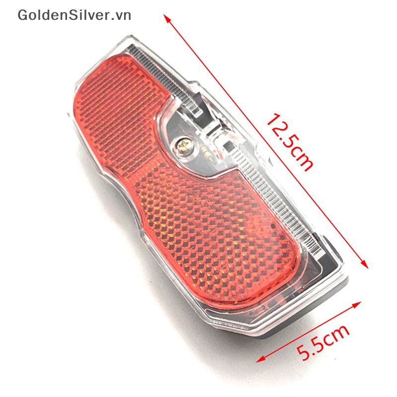 Đèn LED Cảnh Báo Ánh Sáng Vàng Bạc Chống Nước Gắn Yên Sau Xe Đạp Leo Núi