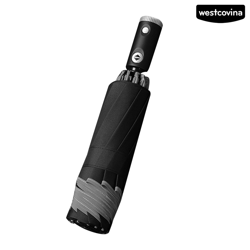 [COD]☁Dù Gấp Ba Khúc Có Đèn LED Phản Quang Tự Động