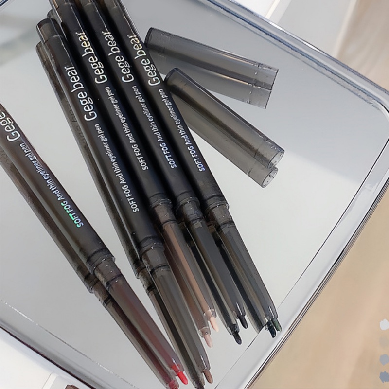 Bút Gel Kẻ Mắt / Phấn Mắt Dạng Lỏng Màu Đen / Nâu Ánh Kim Cương Chống Nước