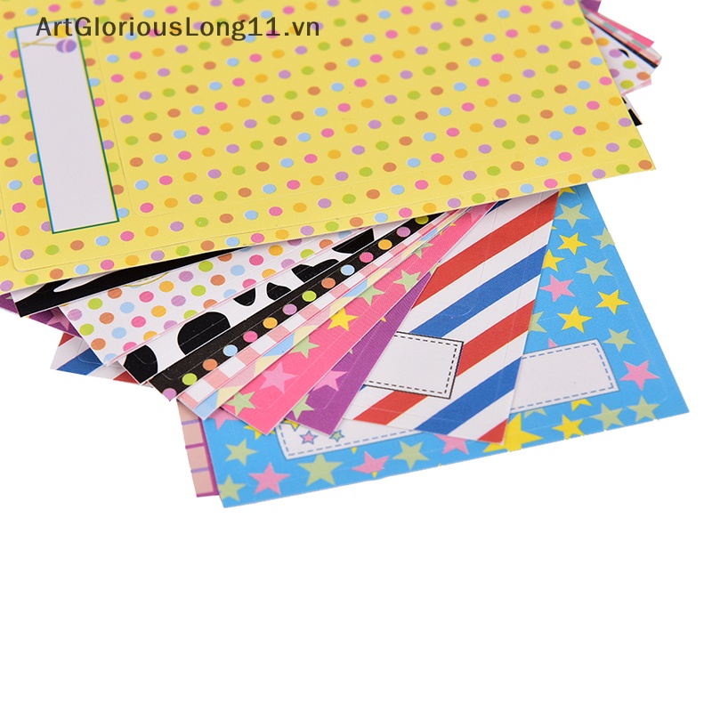 Set 20 Cuộn Băng Keo Giấy In Họa Tiết Dễ Thương Dùng Trang Trí Sổ Tay / Nhật Ký