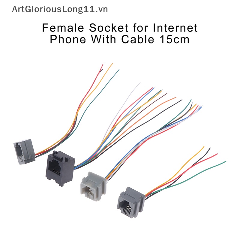 Set 5 Phích Cắm 616E 623k 616M 641D RJ11 / RJ12 / RJ45 15cm Chuyên Dụng Cho Điện Thoại