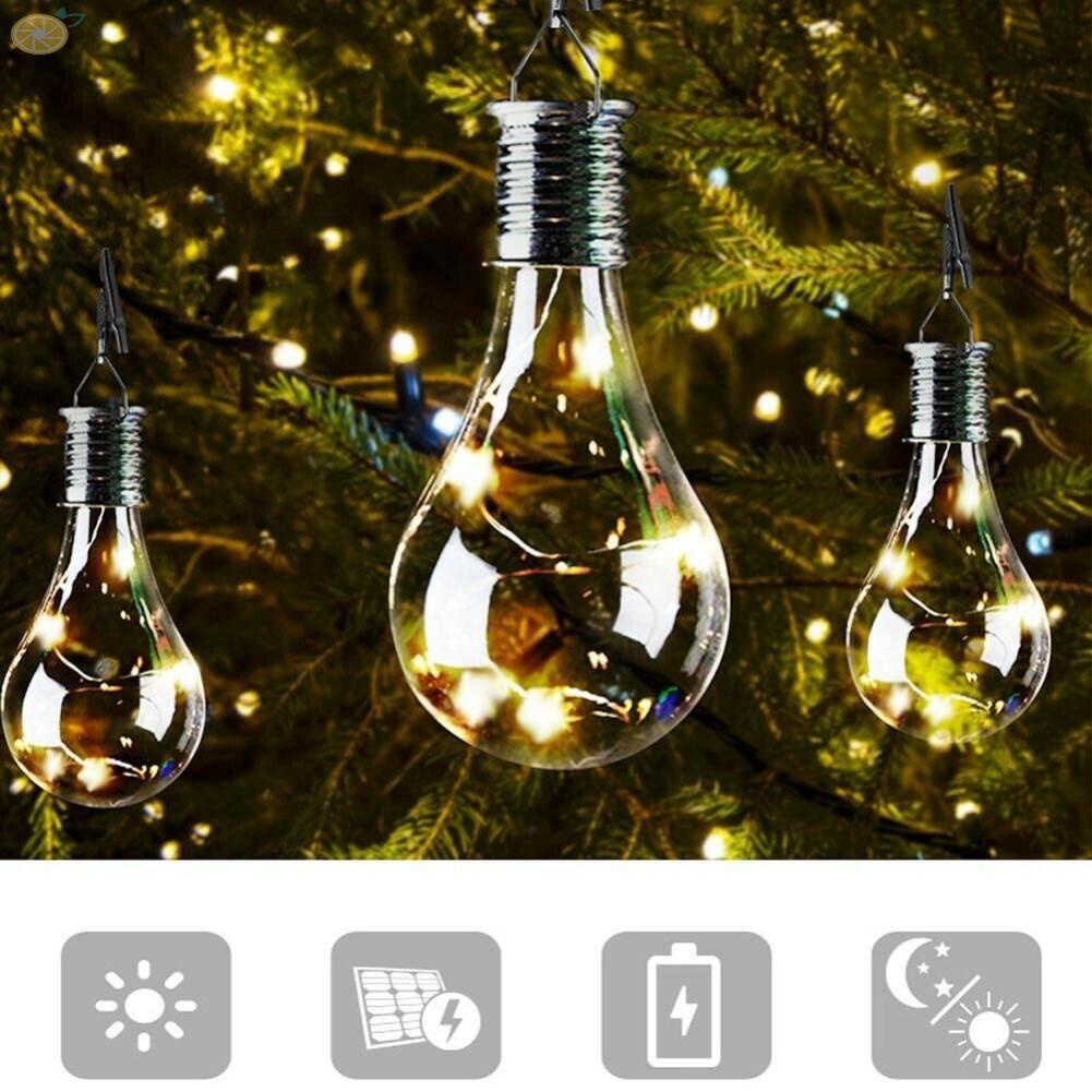 【VARSTR】Durable LED Solar Light Light Light Solar Powered Warm White 5 * 5 PCS 5x Bulbs
