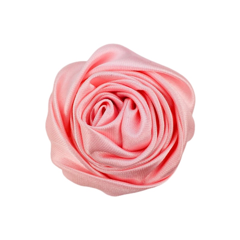 Set 28 Kẹp Tóc Vải Satin Mềm 5CM Đính Hoa Diy Cho Nữ