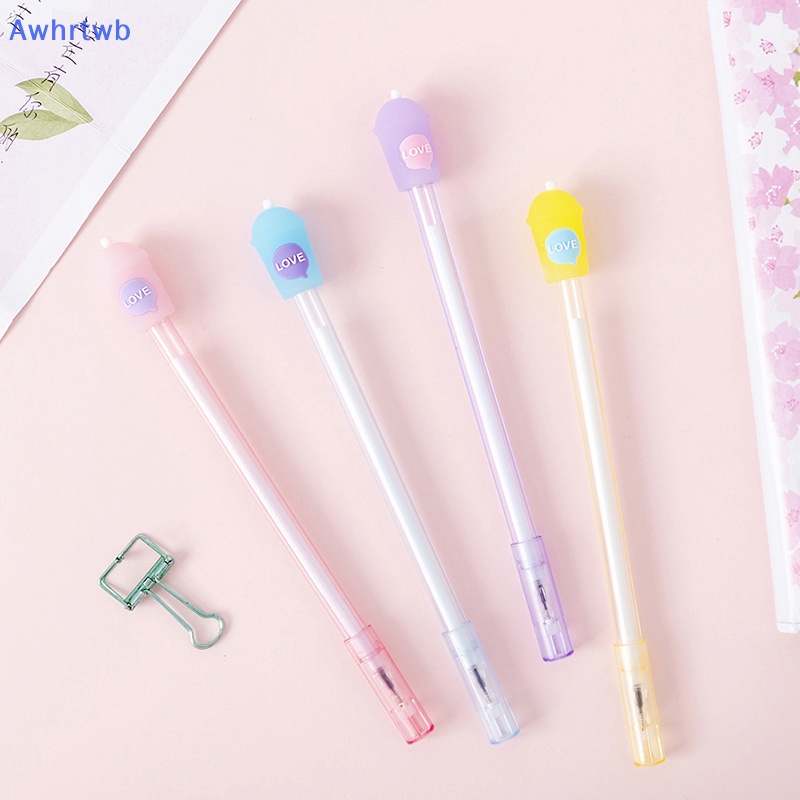 1 Cây Bút Bi Ngòi 0.5mm Hình Ly Nước Sáng Tạo Cho Học Sinh Mới