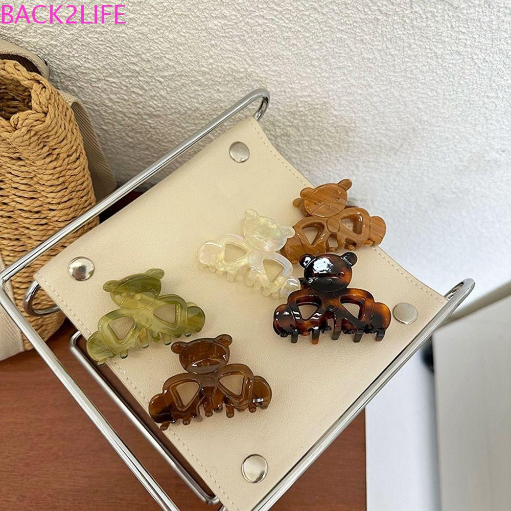 Kẹp Tóc Đính Nơ Họa Tiết Hình Học Dễ Thương Cho Nữ 2Life