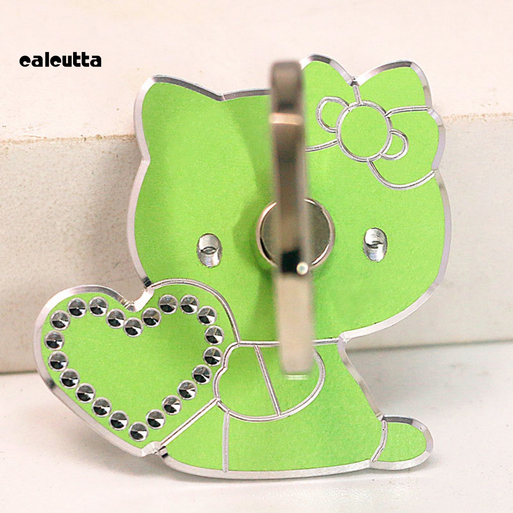 [calcutta] Giá Đỡ Điện Thoại Trơn Mịn Vẽ Họa Tiết Mèo Hoạt Hình Dễ Thương Có Giá Đỡ Điện Thoại