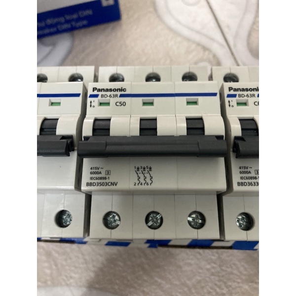 Cầu dao MCB CB 3P 3 Pha 3 Tép 25A 32A 40A 50A 63A Panasonic
